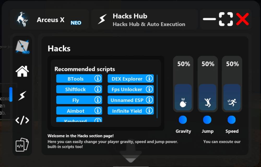 Arceus X Interface 3